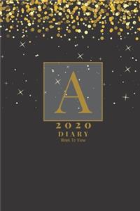 Personalised 2020 Diary Week To View Planner