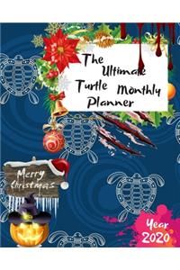 The Ultimate Merry Christmas Turtle Monthly Planner Year 2020