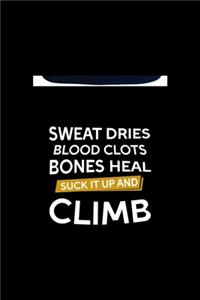 Sweat Dries Blood Clots Bones Heal Suck It Up And Climb