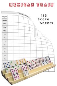 Mexican Train 110 Score Sheets