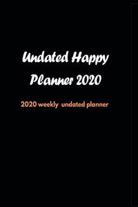 Undated Happy Planner 2020