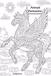 Animali Fantastici Libro da Colorare per Adulti 3 & 4