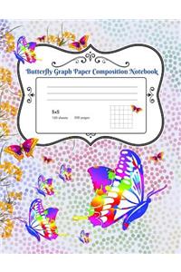 Butterfly Graph Paper Composition Notebook