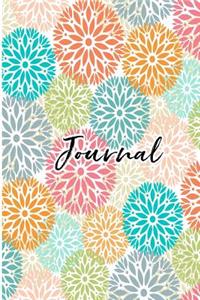 Journal: Beautiful Mandala Journal: Modern Design 6x9 Wide Ruled Lined 120 Pages