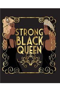 Strong Black Queen: College Ruled Notebook (7.5 X 9.25) 200 Pages(college Notebook, Ruled Notebook,200 Page Composition Book,200 Page Journal,200 Page Notebook,200 Ruled Paper)