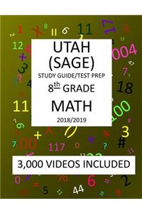 8th Grade UTAH SAGE, 2019 MATH, Test Prep