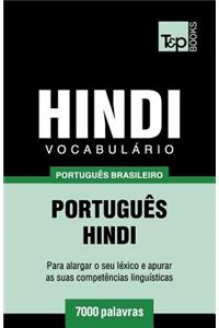 Vocabulário Português Brasileiro-Hindi - 7000 palavras