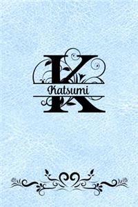 Split Letter Personalized Name Journal - Katsumi