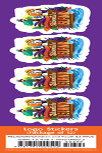 Vacation Bible School (Vbs) 2021 Discovery on Adventure Island LOGO Stickers (Pkg of 24)