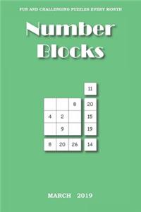 Number Blocks: March, 2019
