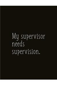 My Supervisor Needs Supervision.