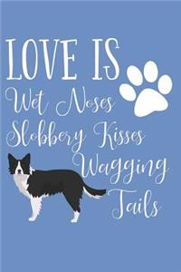 Love Is Wet Noses Slobbery Kisses Wagging Tails