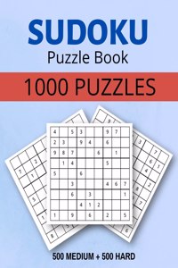 Sudoku Puzzle Book 1000 Puzzles Medium and Hard
