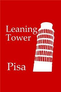 Leaning Tower of Pisa - Red Lined Notebook