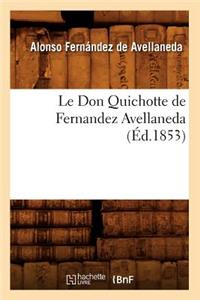 Don Quichotte de Fernandez Avellaneda (Éd.1853)