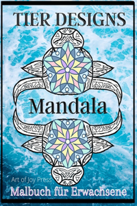 Tier Designs Mandala Malbuch für Erwachsene