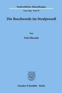 Die Beschwerde Im Strafprozess