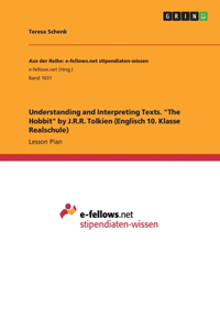 Understanding and Interpreting Texts. 