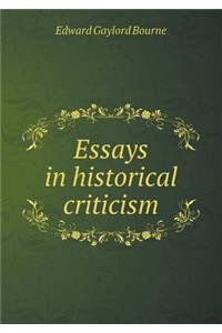 Essays in Historical Criticism