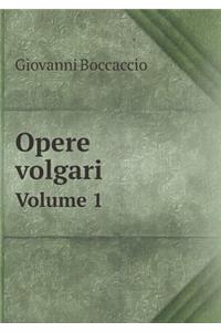 Opere volgari Volume 1