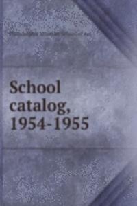 School catalog, 1954-1955