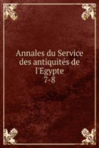 Annales du Service des antiquites de l'Egypte
