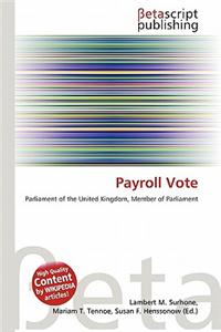 Payroll Vote