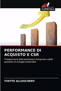 Performance Di Acquisto E Csr