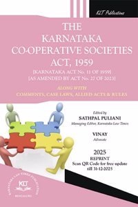 THE KARNATAKA CO-OPERATIVE SOCIETIES ACT, 1959 (2025 Edition)