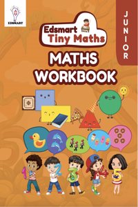 Edsmart Tiny Maths- Junior KG Maths Book - Kids Activity 4+ Years / CBSE LKG Maths books for kids / Kindergarten Maths Activity Text Books / Picture books / Teaches Numbers, Addition & Subtraction