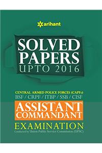 Solved Papers CPF Assistant Commandant Examination