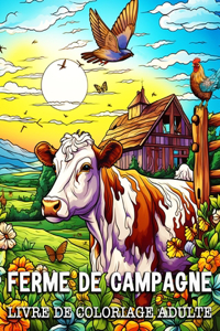Ferme De Campagne Livre De Coloriage Adulte