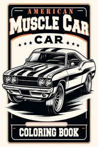 American Muscle Car Coloring book