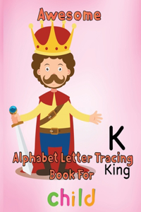 Awesome Alphabet Letter Tracing Book For Child