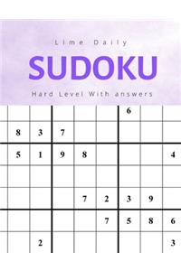 Lime Daily Sudoku Hard Level With Answers