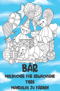 Malbücher für Erwachsene - Mandalas zu färben - Tiere - Bär