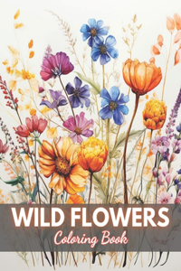 Wild Flowers Coloring Book For Adult