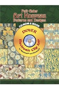 Full-Color Art Nouveau Patterns and Designs