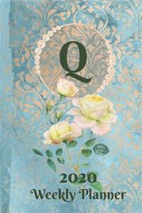 Plan On It 2020 Weekly Calendar Planner 15 Month Pocket Appointment Notebook - Monogram Letter Q