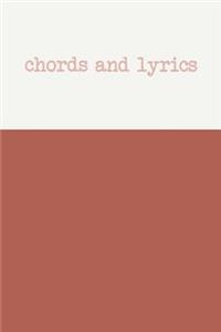 Chords and Lyrics