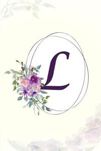 L - Monogrammed Gratitude Journal