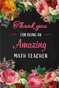 Thank you for being an Amazing Math Teacher