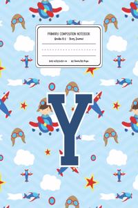 Primary Composition Notebook Grades K-2 Story Journal Y