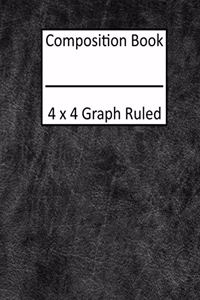 Composition Book 4x4 Graph Ruled