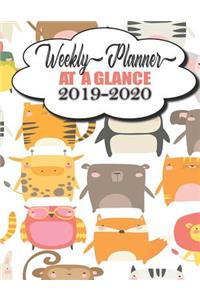 Weekly Planner At A Glance 2019 2020