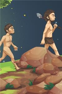 Evolution Monkey to Man - Blank Lined Notebook