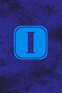 I - Single Letter Monogram Notebook