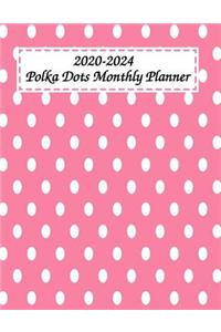 2020-2024 Polka Dots Monthly Planner