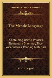 The Mende Language