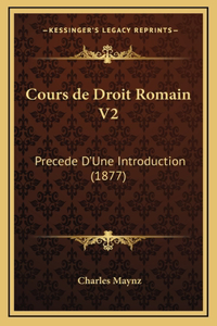 Cours de Droit Romain V2